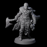 Half Masked Berserker A Miniature for Dungeons and Dragons, Pathfinder or other TTRPGs