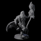Half Masked Berserker G Miniature for Dungeons and Dragons, Pathfinder or other TTRPGs