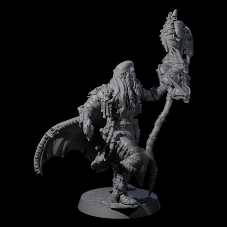 Half Masked Berserker G Miniature for Dungeons and Dragons, Pathfinder or other TTRPGs