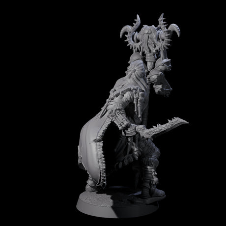 Half Masked Berserker G Miniature for Dungeons and Dragons, Pathfinder or other TTRPGs