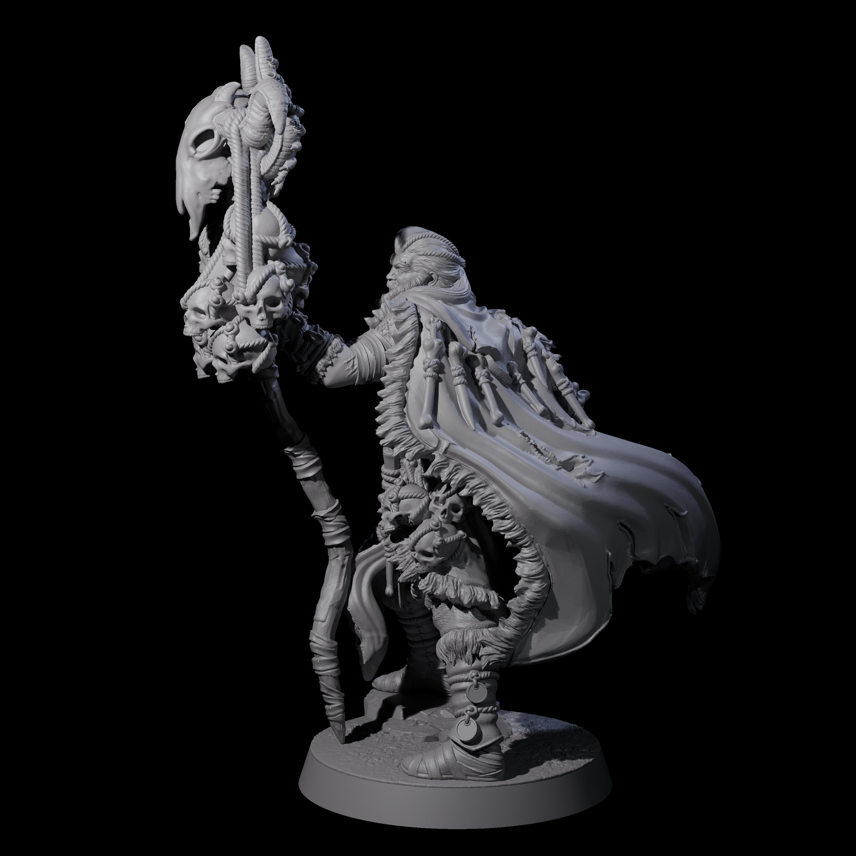 Half Masked Berserker G Miniature for Dungeons and Dragons, Pathfinder or other TTRPGs