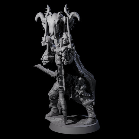 Half Masked Berserker G Miniature for Dungeons and Dragons, Pathfinder or other TTRPGs
