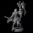 Half Masked Berserker G Miniature for Dungeons and Dragons, Pathfinder or other TTRPGs