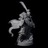 Half Masked Berserker H Miniature for Dungeons and Dragons, Pathfinder or other TTRPGs