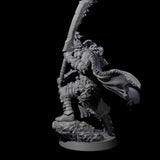Half Masked Berserker H Miniature for Dungeons and Dragons, Pathfinder or other TTRPGs