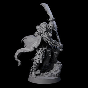 Half Masked Berserker H Miniature for Dungeons and Dragons, Pathfinder or other TTRPGs