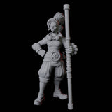 Half Orc Monk A Miniature for Dungeons and Dragons, Pathfinder or other TTRPGs