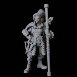 Half Orc Monk A Miniature for Dungeons and Dragons, Pathfinder or other TTRPGs