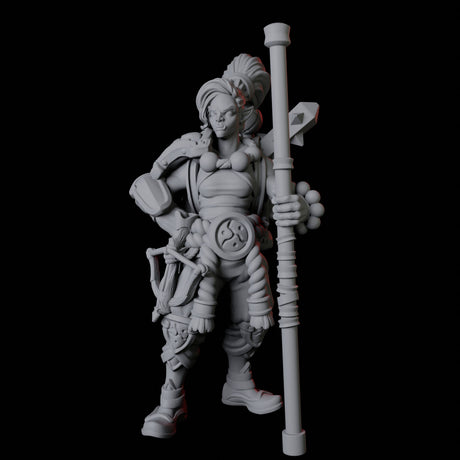 Half Orc Monk A Miniature for Dungeons and Dragons, Pathfinder or other TTRPGs