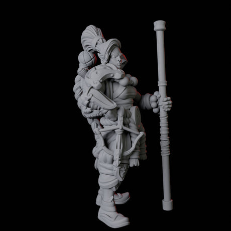 Half Orc Monk A Miniature for Dungeons and Dragons, Pathfinder or other TTRPGs