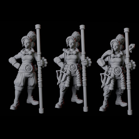 Half Orc Monk A Miniature for Dungeons and Dragons, Pathfinder or other TTRPGs