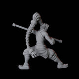 Half Orc Monk B Miniature for Dungeons and Dragons, Pathfinder or other TTRPGs