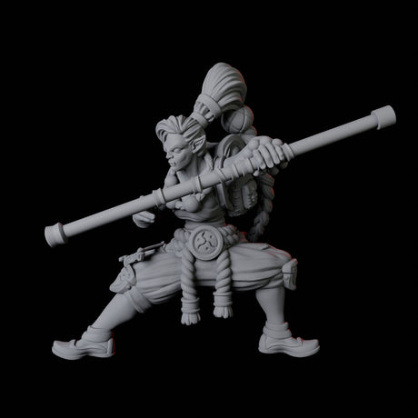 Half Orc Monk B Miniature for Dungeons and Dragons, Pathfinder or other TTRPGs