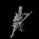 Half Orc Monk B Miniature for Dungeons and Dragons, Pathfinder or other TTRPGs