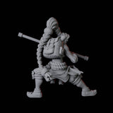 Half Orc Monk B Miniature for Dungeons and Dragons, Pathfinder or other TTRPGs