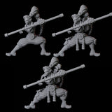 Half Orc Monk B Miniature for Dungeons and Dragons, Pathfinder or other TTRPGs