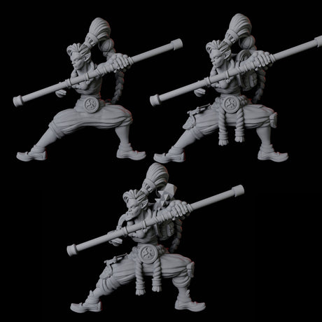 Half Orc Monk B Miniature for Dungeons and Dragons, Pathfinder or other TTRPGs