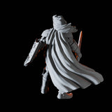 Half Orc Paladin Miniature for Dungeons and Dragons, Pathfinder or other TTRPGs
