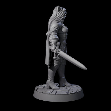 Half Tabaxi Confident Fighter Miniature for Dungeons and Dragons, Pathfinder or other TTRPGs