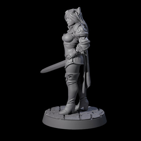Half Tabaxi Confident Fighter Miniature for Dungeons and Dragons, Pathfinder or other TTRPGs