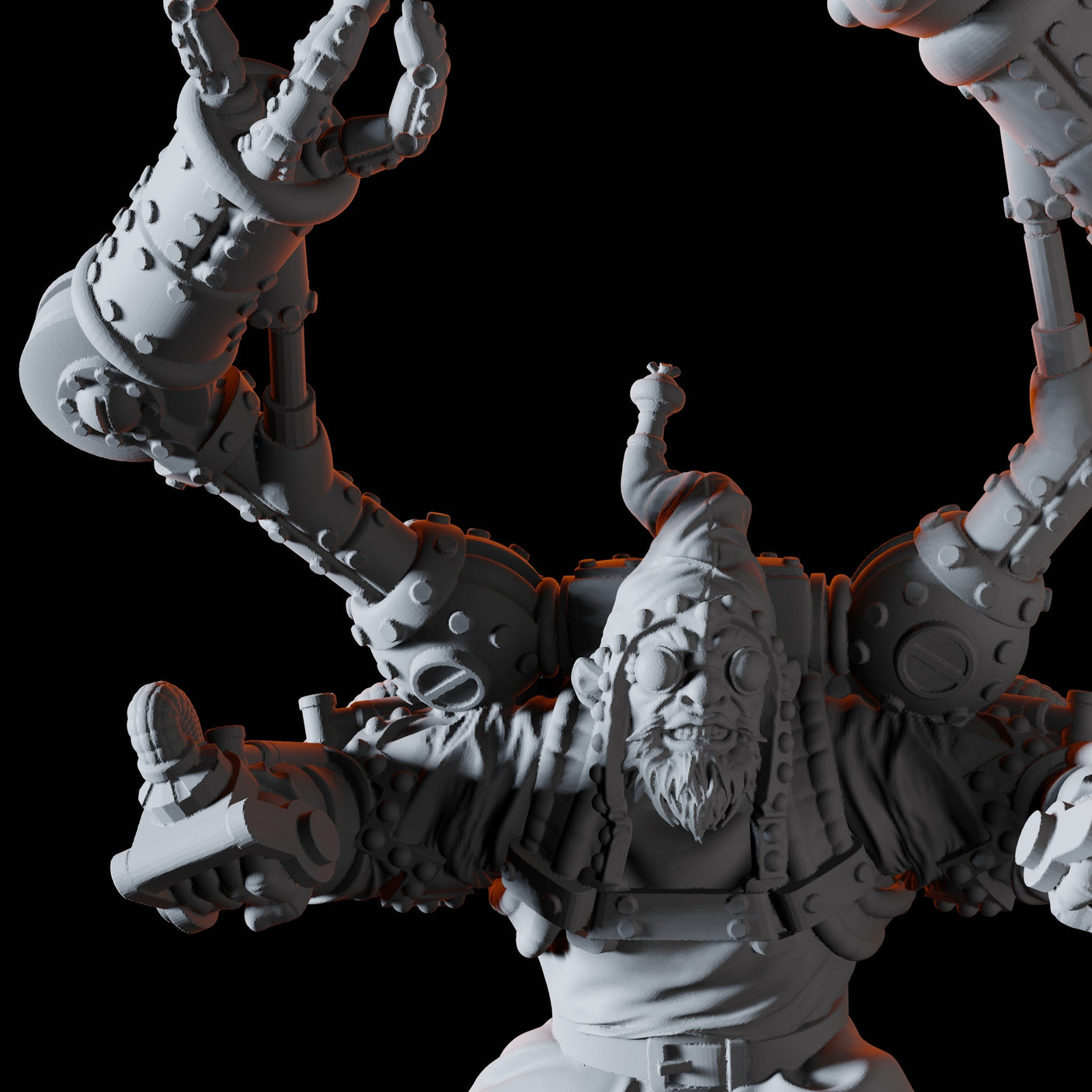 Halfling Artificer Miniature for Dungeons and Dragons, Pathfinder or other TTRPGs