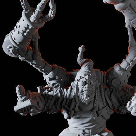 Halfling Artificer Miniature for Dungeons and Dragons, Pathfinder or other TTRPGs
