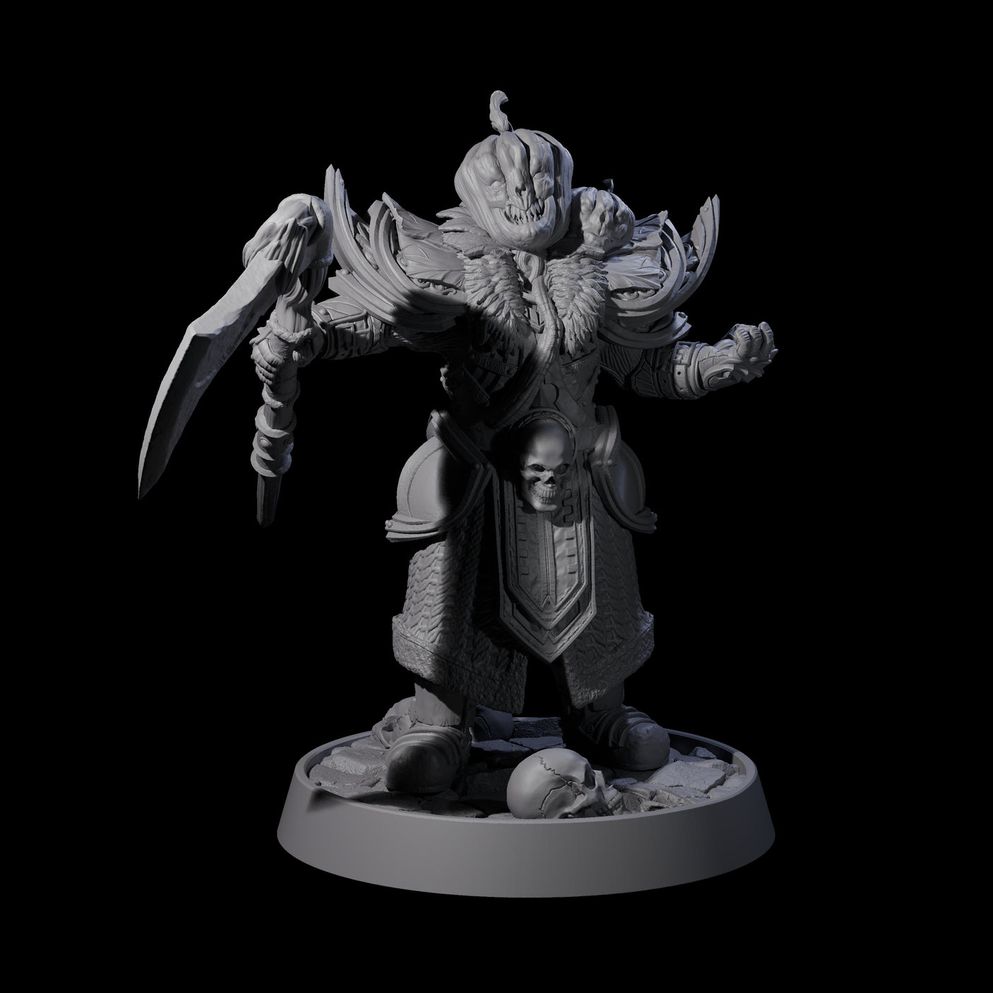 Halloween Foot Solider B Miniature for Dungeons and Dragons, Pathfinder or other TTRPGs