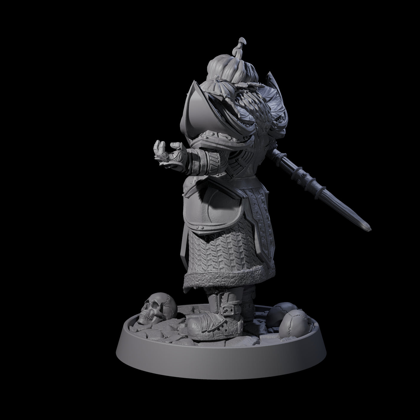 Halloween Foot Solider B Miniature for Dungeons and Dragons, Pathfinder or other TTRPGs