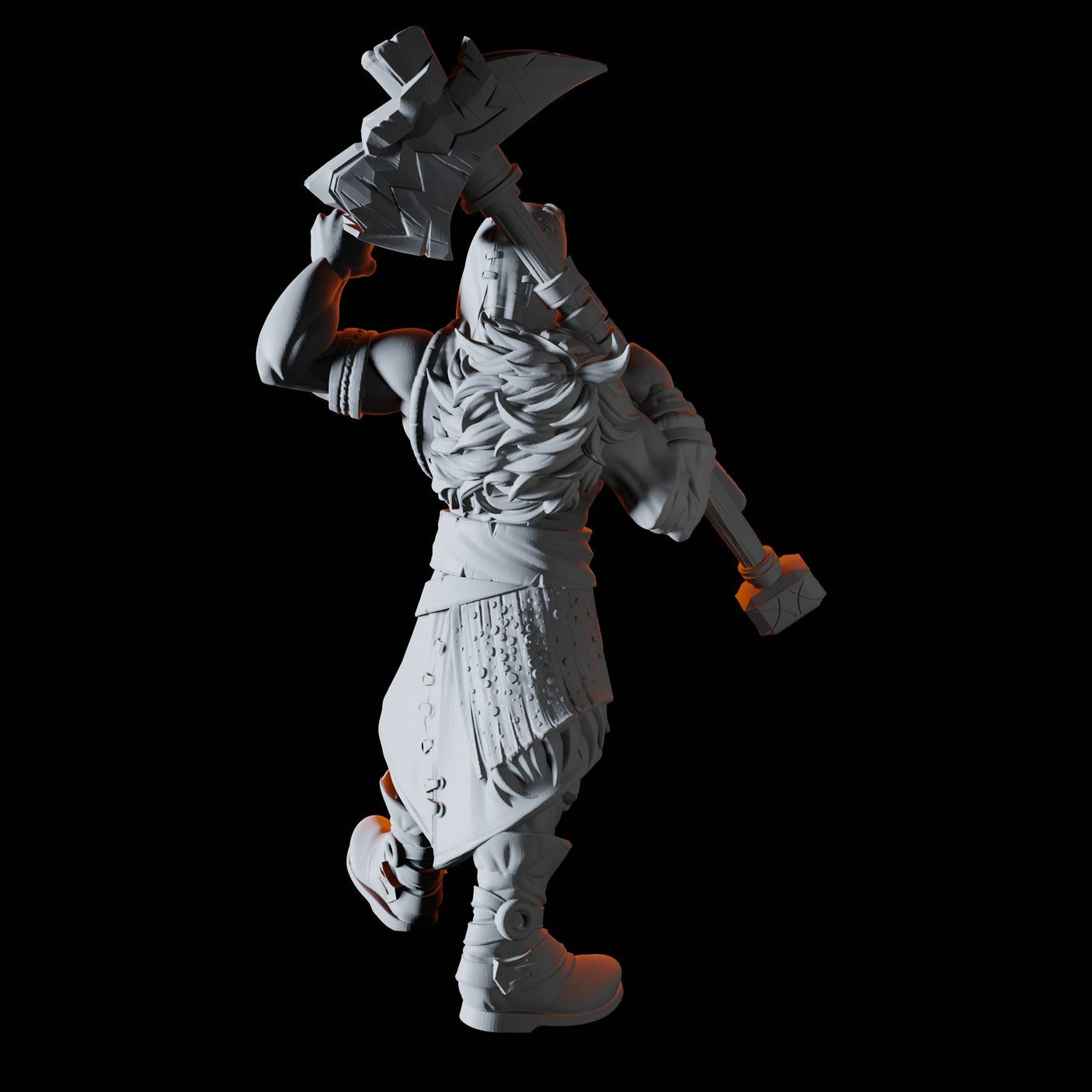 Hammer Wielding Bandit Miniature for Dungeons and Dragons, Pathfinder or other TTRPGs