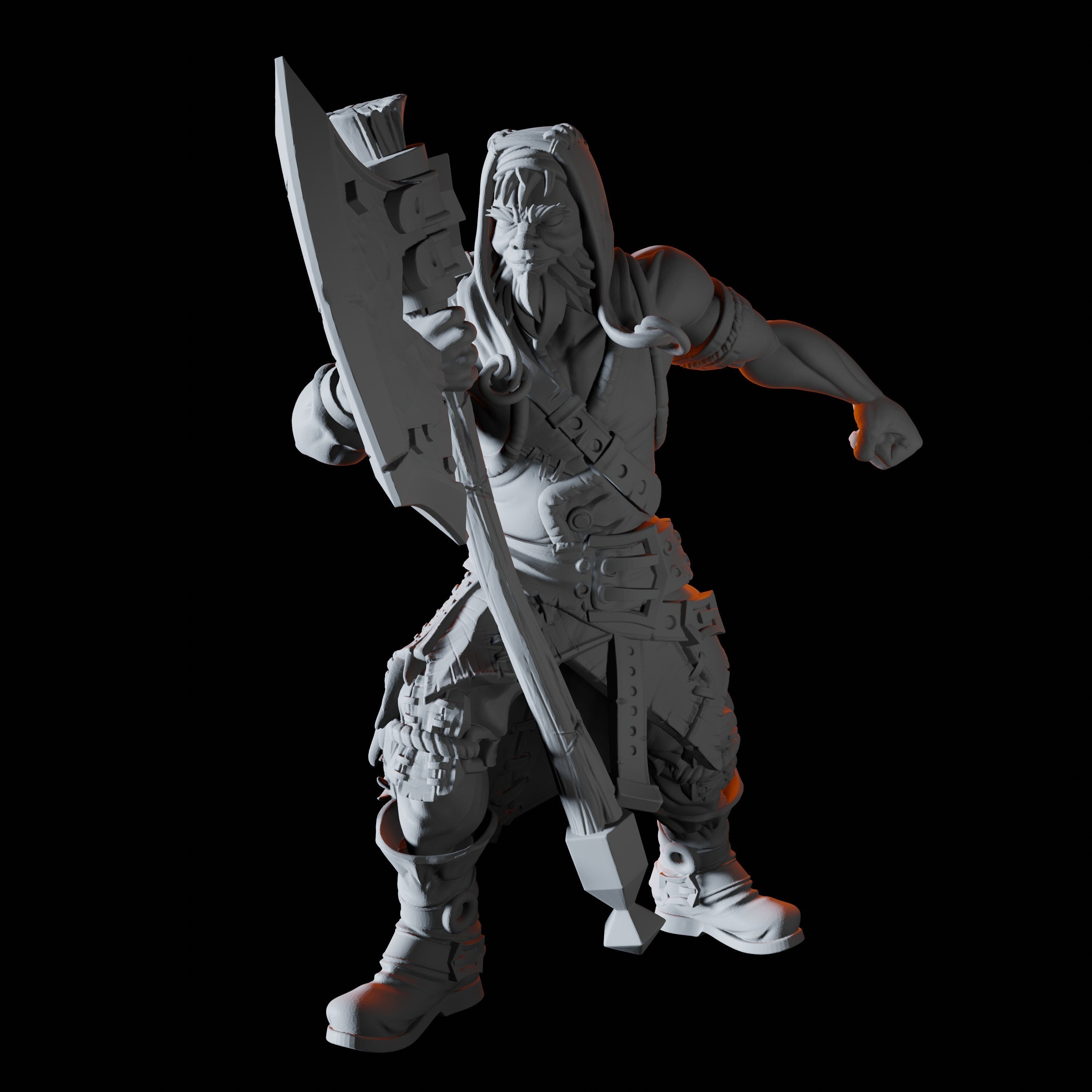 Hammer Wielding Bandit Miniature for Dungeons and Dragons - Myth Forged