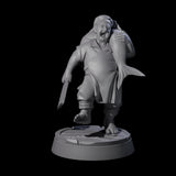 Happy Human Pirate Cook Miniature for Dungeons and Dragons, Pathfinder or other TTRPGs