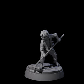 Hard Working Human Cabin Boy Miniature for Dungeons and Dragons, Pathfinder or other TTRPGs