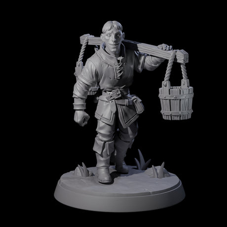 Hard Working Villager A Miniature for Dungeons and Dragons, Pathfinder or other TTRPGs