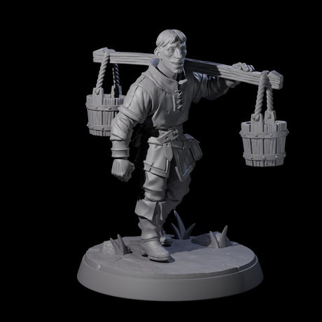 Hard Working Villager A Miniature for Dungeons and Dragons, Pathfinder or other TTRPGs