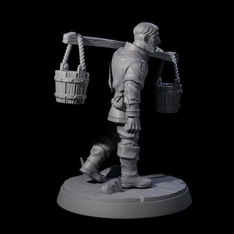 Hard Working Villager A Miniature for Dungeons and Dragons, Pathfinder or other TTRPGs