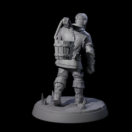 Hard Working Villager A Miniature for Dungeons and Dragons, Pathfinder or other TTRPGs