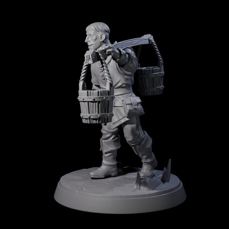 Hard Working Villager A Miniature for Dungeons and Dragons, Pathfinder or other TTRPGs