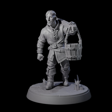 Hard Working Villager A Miniature for Dungeons and Dragons, Pathfinder or other TTRPGs