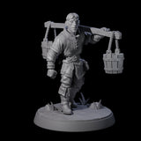 Hard Working Villager A Miniature for Dungeons and Dragons, Pathfinder or other TTRPGs