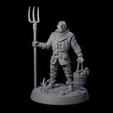 Hard Working Villager B Miniature for Dungeons and Dragons, Pathfinder or other TTRPGs