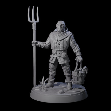Hard Working Villager B Miniature for Dungeons and Dragons, Pathfinder or other TTRPGs