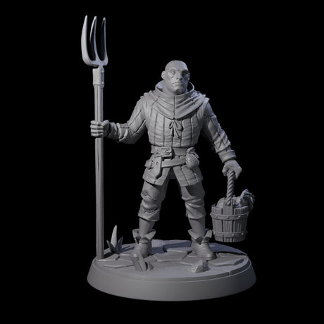 Hard Working Villager B Miniature for Dungeons and Dragons, Pathfinder or other TTRPGs