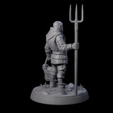Hard Working Villager B Miniature for Dungeons and Dragons, Pathfinder or other TTRPGs