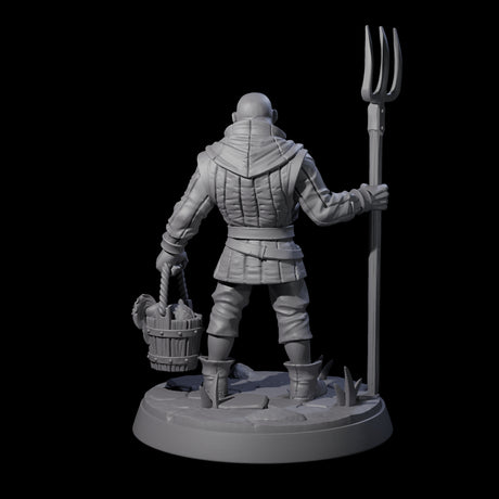 Hard Working Villager B Miniature for Dungeons and Dragons, Pathfinder or other TTRPGs