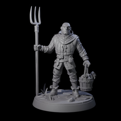 Hard Working Villager B Miniature for Dungeons and Dragons, Pathfinder or other TTRPGs