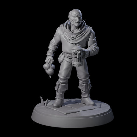 Hard Working Villager C Miniature for Dungeons and Dragons, Pathfinder or other TTRPGs