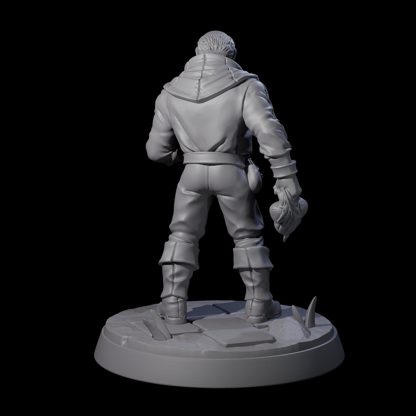 Hard Working Villager C Miniature for Dungeons and Dragons, Pathfinder or other TTRPGs