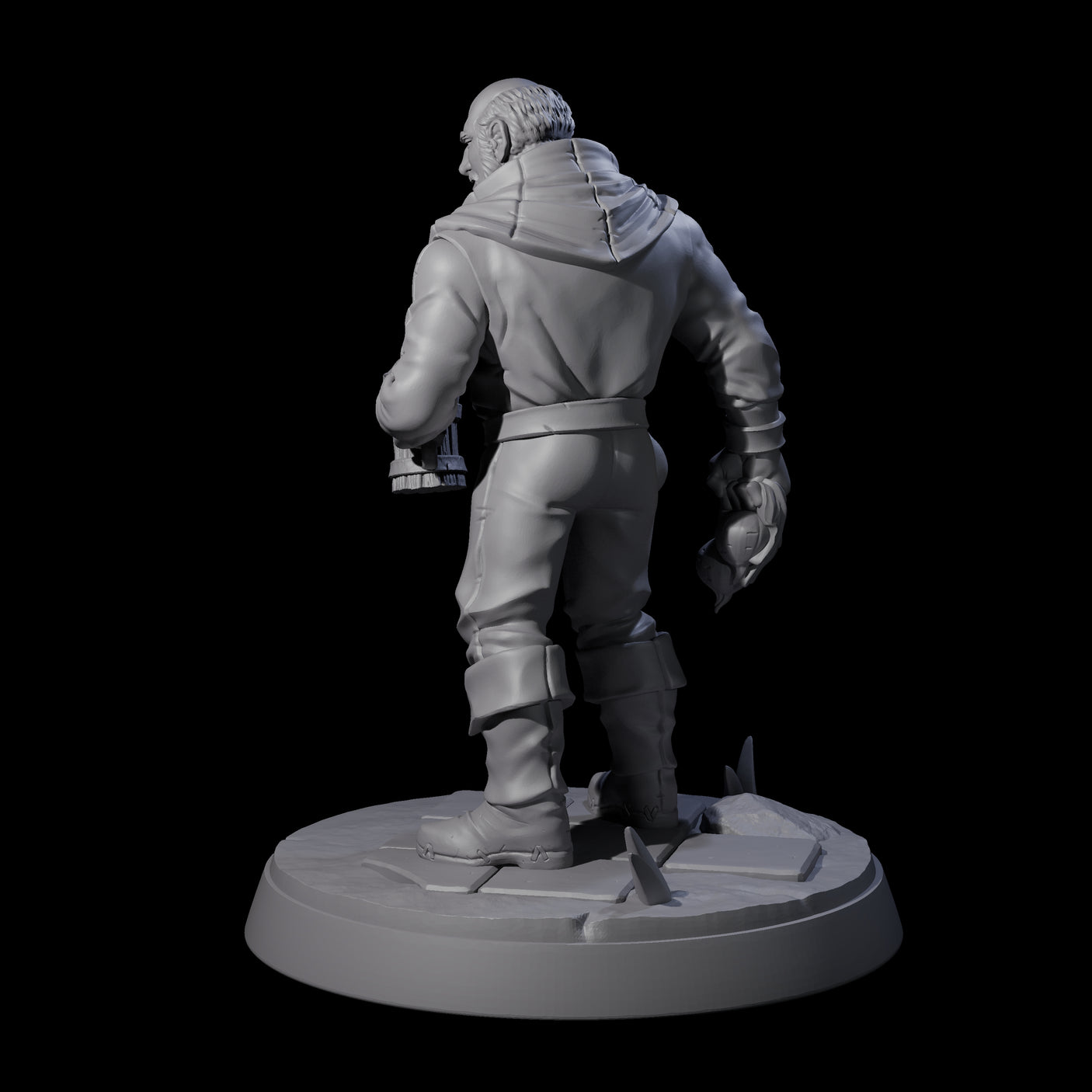 Hard Working Villager C Miniature for Dungeons and Dragons, Pathfinder or other TTRPGs