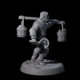 Hard Working Villager D Miniature for Dungeons and Dragons, Pathfinder or other TTRPGs