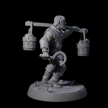 Hard Working Villager D Miniature for Dungeons and Dragons, Pathfinder or other TTRPGs